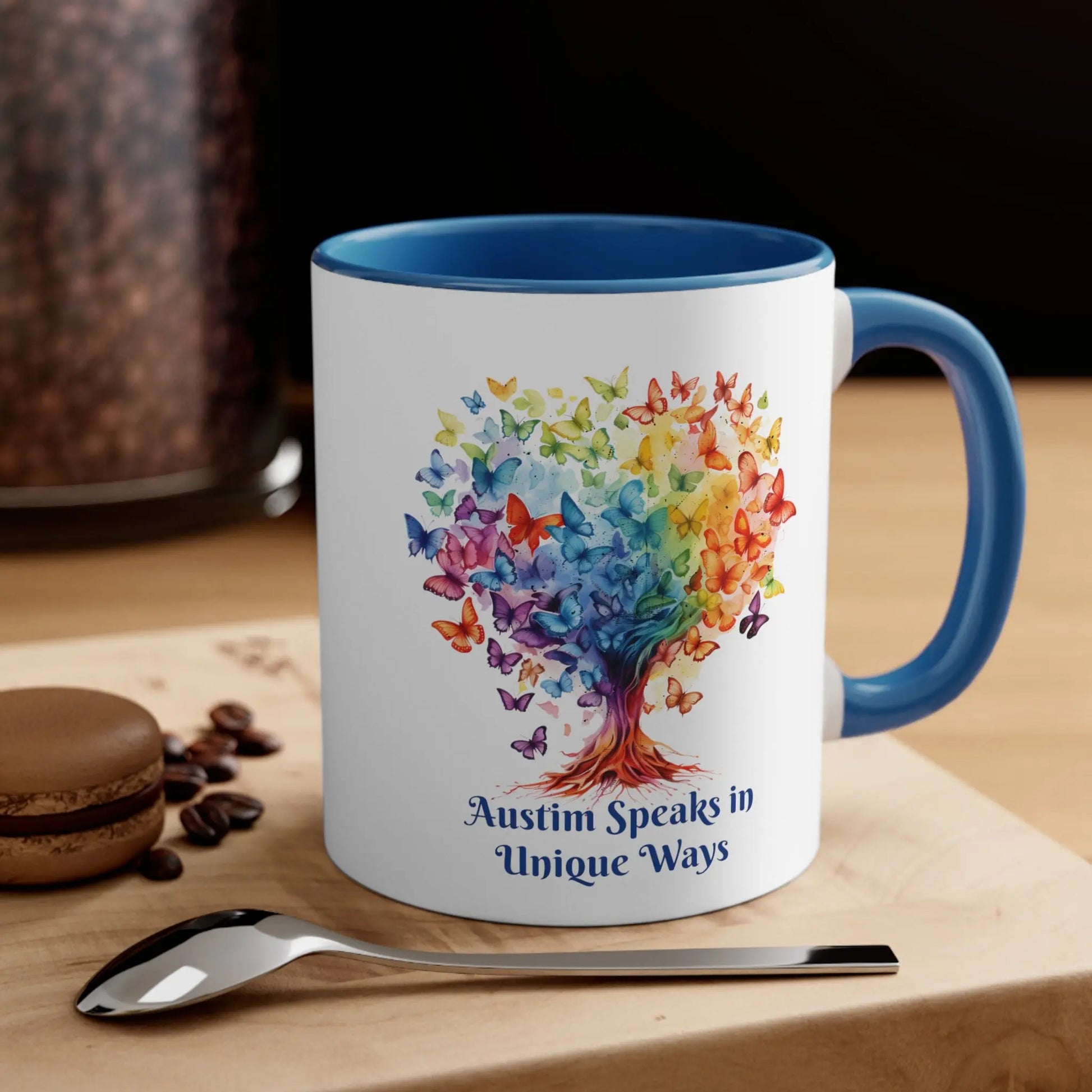 Autism Speaks in Unique Ways  - Autism Awareness  Mug (White with Accent Colour | 11oz) -  Thirstique