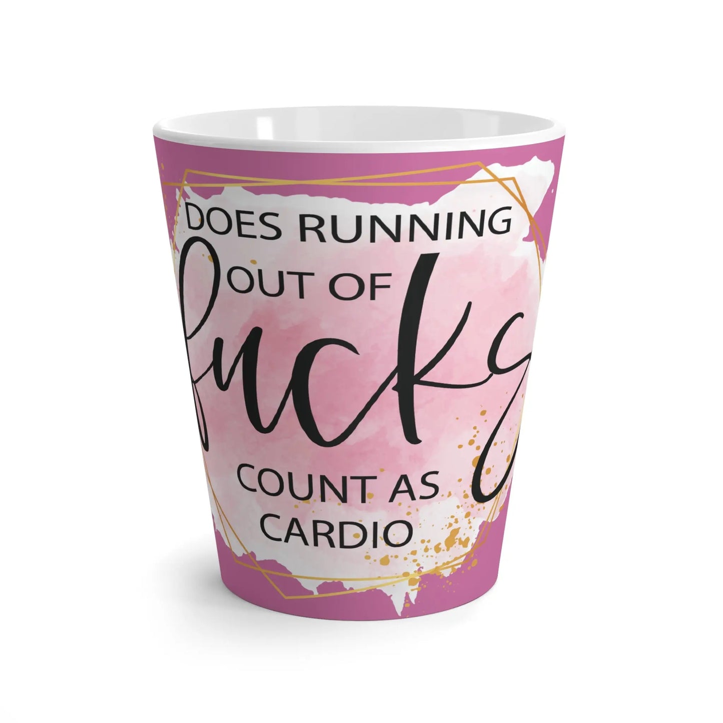 "Running out of Fucks" Ceramic Latte Mug (White | 12oz) -  Thirstique